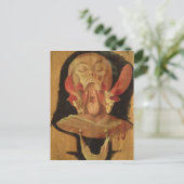 Carte Postale Dessin anatomique de la tête (Debout devant)