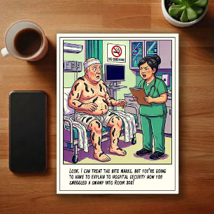 Carte Postale Dessin animé d'aventures de salle d'urgence