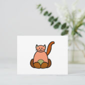 Carte Postale dessin animé de chat Brown (Debout devant)
