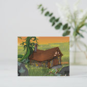 Carte Postale Dessin animé de cottage de haricot (Debout devant)
