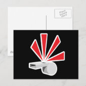 CARTE POSTALE DESSIN ANIMÉ DE DÉNONCIATION PROVOQUE ALERTE AVERT (Devant / Derrière)