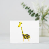 Carte Postale Dessin animé de girafe (Debout devant)
