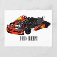 dessin animé de Kart racing