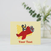 Carte Postale Dessin animé de manchot volant (Debout devant)