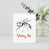 Carte Postale Dessin animé de moustique (Debout devant)