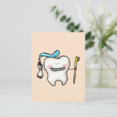 Carte Postale dessin animé drôle (Debout devant)