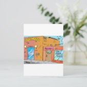 Carte Postale Dessin animé du tribunal (Debout devant)