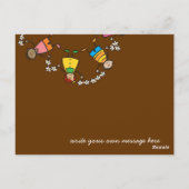 Carte Postale Dessin Animé Enfants Mignons Heureux Amis Autour D (Dos)