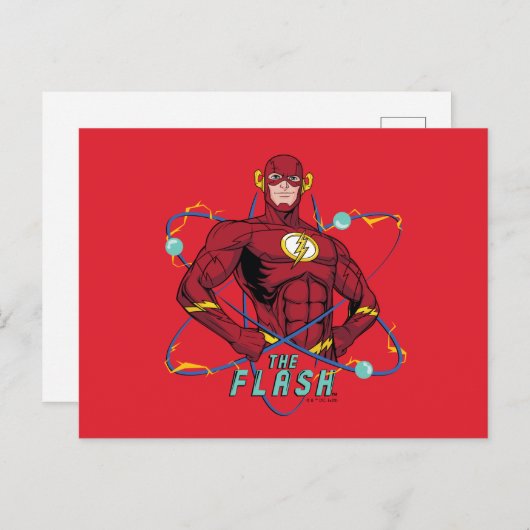 Carte Postale Dessin animé Flash Graphique Atomique (Devant / Derrière)