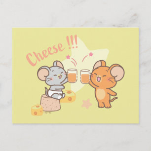 Carte Postale Dessin animé Tom et Jerry Santé au fromage