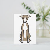 Carte Postale Dessin animé Whippet Dog (Debout devant)