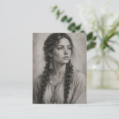 Carte Postale Dessin au crayon (Debout devant)