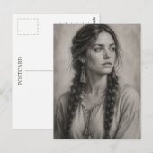 Carte Postale Dessin au crayon (Devant / Derrière)