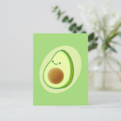 Carte Postale Dessin Avocado mignon (Debout devant)