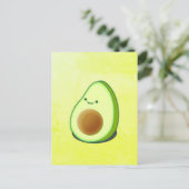 Carte Postale Dessin Avocado mignon (Debout devant)