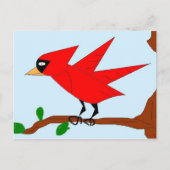 Carte Postale Dessin cardinal (Devant)