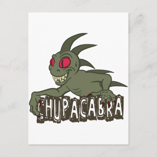 Carte Postale Dessin Chupacabra (Devant)