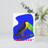 Carte Postale Dessin coloré Toucan (Debout devant)