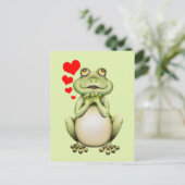 Carte Postale Dessin d'amour de grenouille (Debout devant)