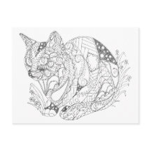 Dessin d'art Abstrait de chats colorés pour la col