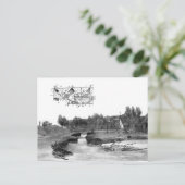 Carte Postale Dessin d'art de la machine de vol de l'avion vinta (Debout devant)