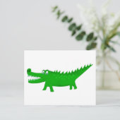 Carte Postale Dessin de bébé alligator mignon (Debout devant)