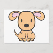 Carte Postale Dessin de bébé chien (Devant)