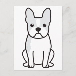 Carte Postale Dessin de Boston Terrier Dog