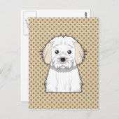 Carte Postale Dessin de Cavachon (Devant / Derrière)