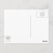 Carte Postale Dessin de Cavachon (Dos)