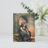 Carte Postale Dessin de Cendrillon vintage (Debout devant)