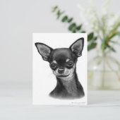 Carte Postale Dessin de charbon à gazon doux (Debout devant)