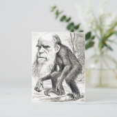 Carte Postale Dessin De Charles Darwin 1871 (Debout devant)