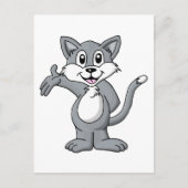 Carte Postale Dessin de chat (Devant)