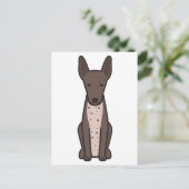 Carte Postale Dessin de Chien Xoloitzcuintli (Debout devant)