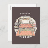 Carte Postale Dessin de Chillin avec AMIS™ (Devant / Derrière)