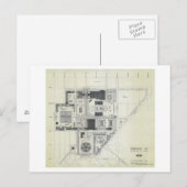 Carte Postale Dessin de conception aérienne des aiguilles spatia (Devant / Derrière)