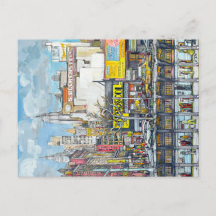 Carte Postale Dessin de Delancey Street New York City