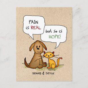 Carte Postale Dessin de désintoxication et de désobéissance : Ré