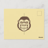 Carte Postale Dessin de dessin de Gorilla (Dos)