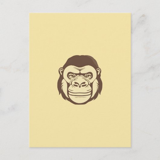 Carte Postale Dessin de dessin de Gorilla (Devant)