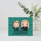 Carte Postale Dessin de Draco et Lucius Malfoy (Debout devant)