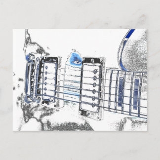 Carte Postale dessin de guitare bleu noir cordes de pont.jpg