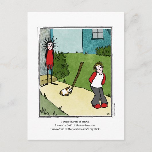 Carte Postale Dessin de HAMSTER par Ellen Elliott (Devant)