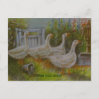 Dessin de Joanne Casey de Four Irish Geese Pastel