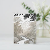 Carte Postale Dessin de la ligne forestière de la forêt noire (Debout devant)