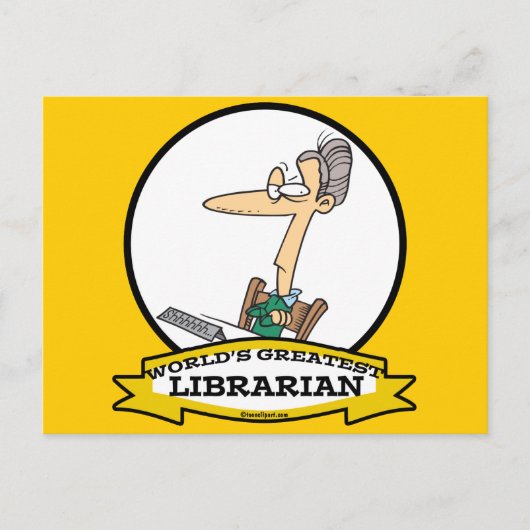 CARTE POSTALE DESSIN DE LA PLUS GRANDE BIBLIOTHÈQUE II (Devant)