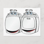 Carte Postale Dessin de lave-linge (Devant)