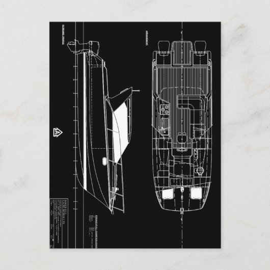 Carte Postale Dessin de ligne d'arrangement général ArrowCat 30 (Devant)