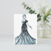 Carte Postale Dessin de mode (Debout devant)